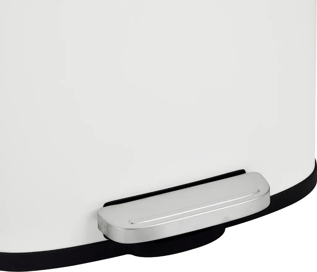  SVITA TQ30 Mülleimer Weiß 30L Treteimer Abfallbehälter Softclose Deckel Mit Inneneimer Edelstahl