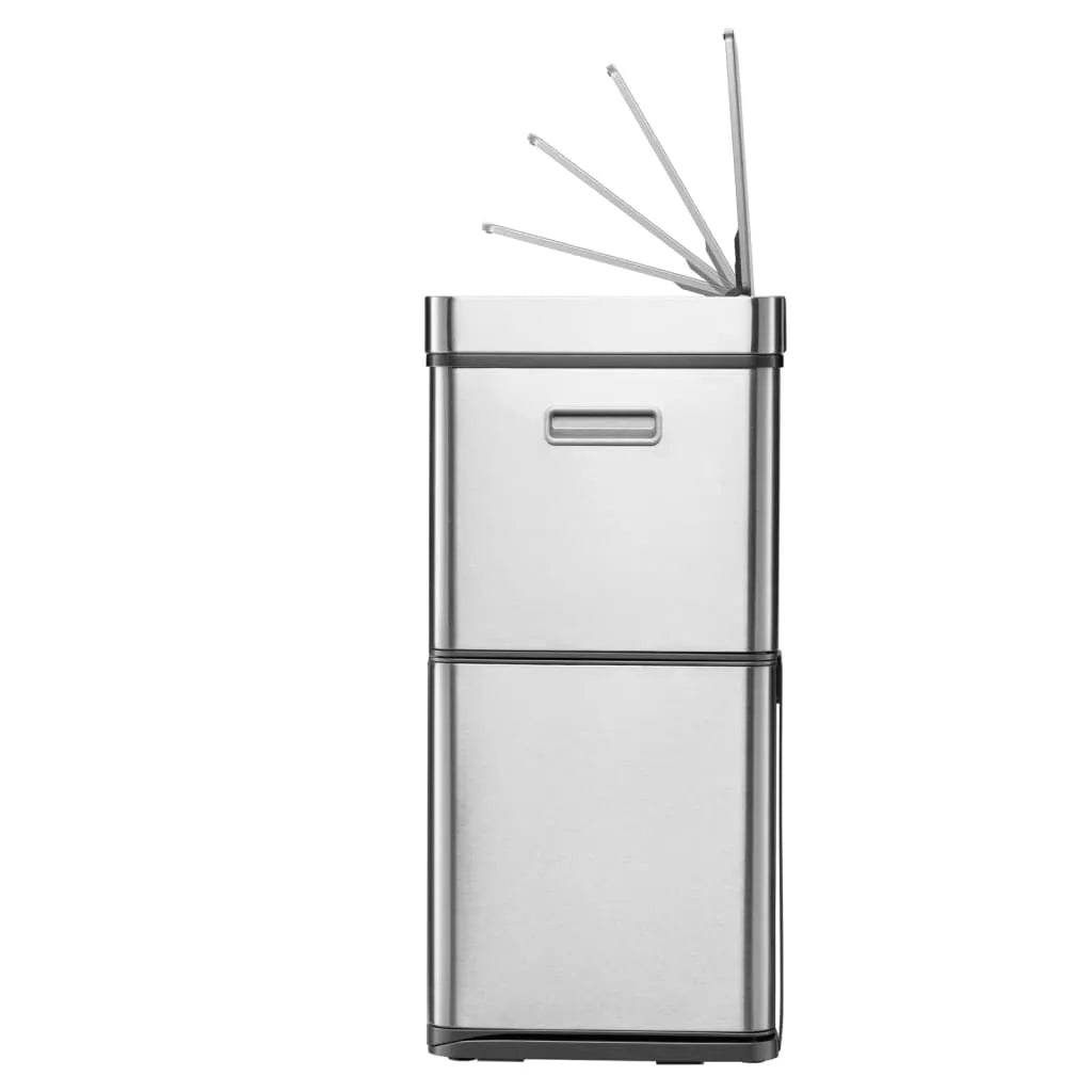  EKO Sensor-Mülleimer Mirage Plus 1x30 L + 2x15 L Mattsilber