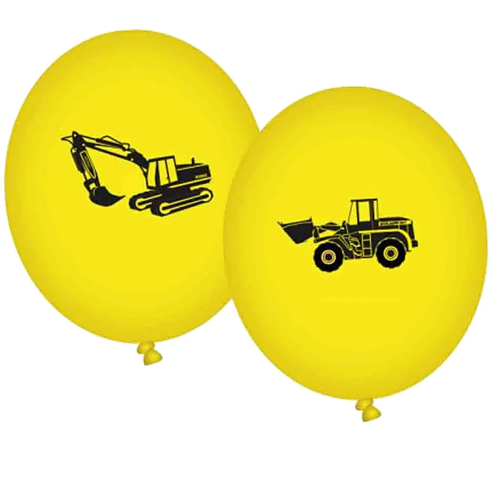  XXL Party-Set Kindergeburtstag Baustelle Bagger Für 6 Kinder, 98-tlg.