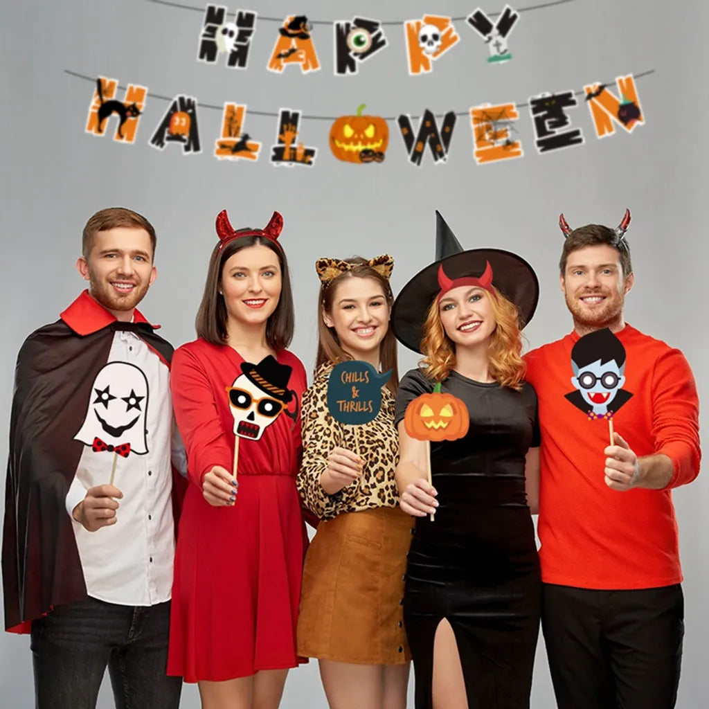  Halloween Kürbis Geist Deko Horror Deko Set Mit Mehr Als 32 Teilen(Kürbisart)