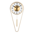  Atlanta 5008/9 Wanduhr Quarz Mit Pendel Golden Pendeluhr Mordern