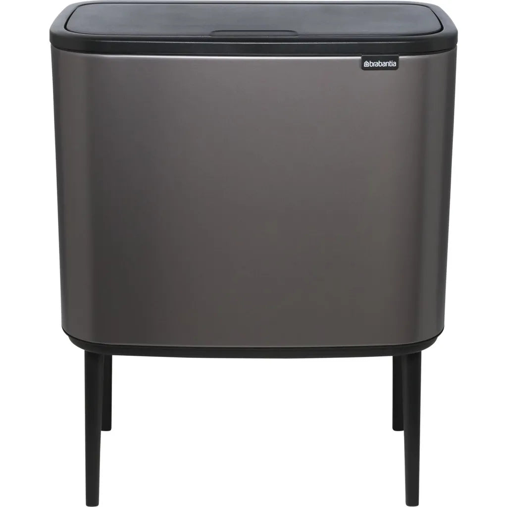  Brabantia Mülleimer Bo Touch Bin Platinum, 11 + 23 L