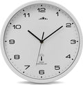  Monzana Wanduhr Funk Automatische Zeitumstellung Geräuscharm Quarzuhrwerk Analog 31 Cm Indoor Funkuhr Uhr Modern Weiß