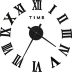  VidaXL 3D-Wanduhr Modernes Design Schwarz 100 Cm XXL