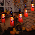  Halloween Lichter, 10,1 Fuß Batteriebetriebene 5 LED Halloween Dekorations Lichterketten, Gruselige Hängende Beleuchtete Geister Zaubererhut Dekoration Für Party Halloween