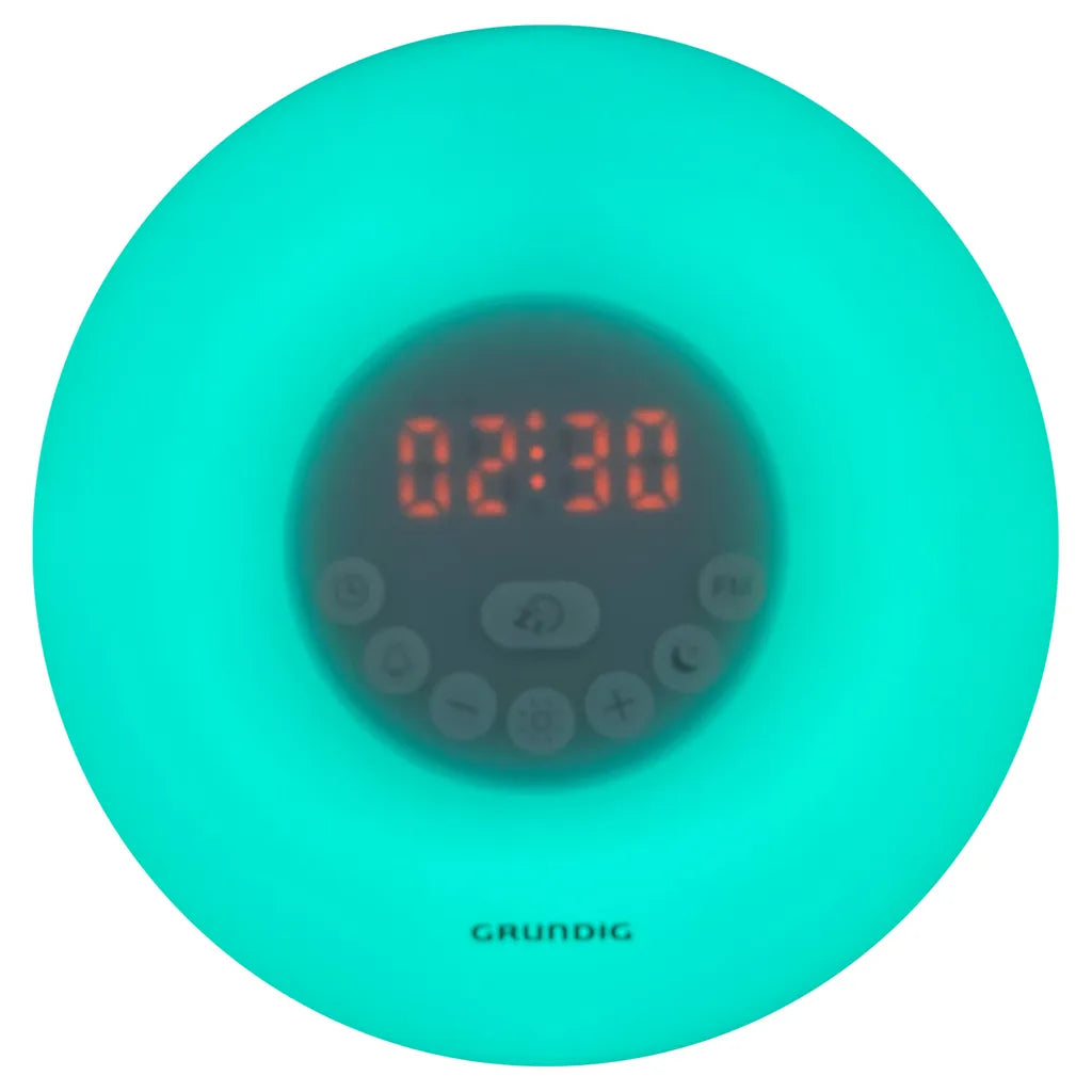 Grundig Wake-up Light LED Lichtwecker Farbwechsel Radio Wecker Sonnenaufgang