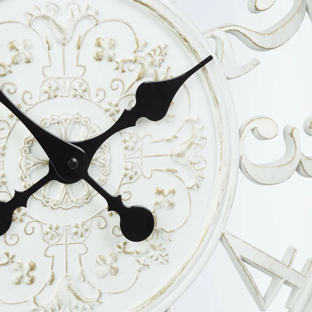  Relaxdays Wanduhr XL Mit Barockmuster
