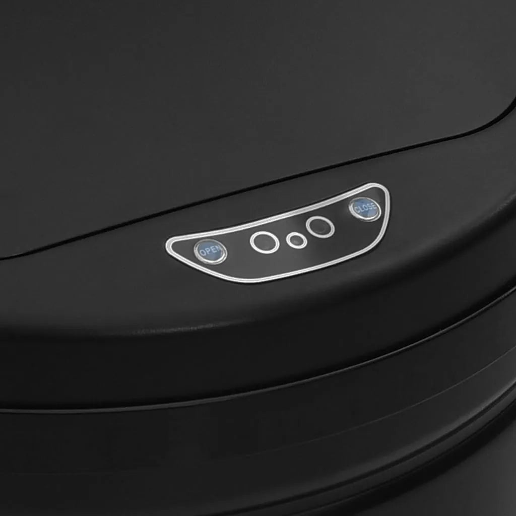  VidaXL Automatischer Sensor-Mülleimer 50 L Kohlenstoffstahl Schwarz
