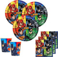 Unique 36 Teile Justice League Superhelden Party Deko Basis Set - Für 8 Kinder