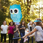  Relaxdays Pinata Eule Blau