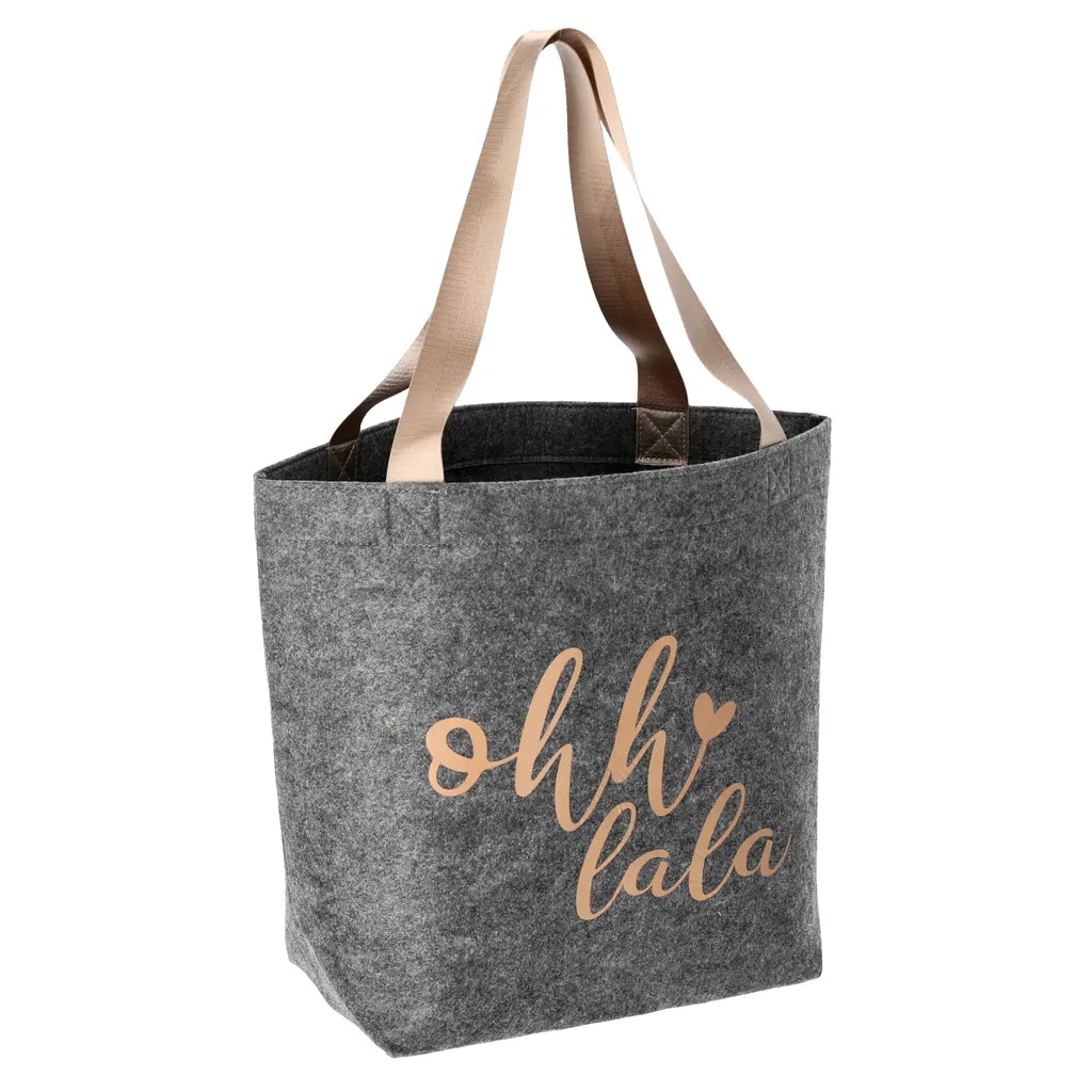  Tasche Shopper Aus Filz 2-fach, (B/H/T) 49x38x1cm