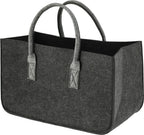  Filztasche Anthrazit Kaminholztasche Henkeltasche Tragetasche Filz