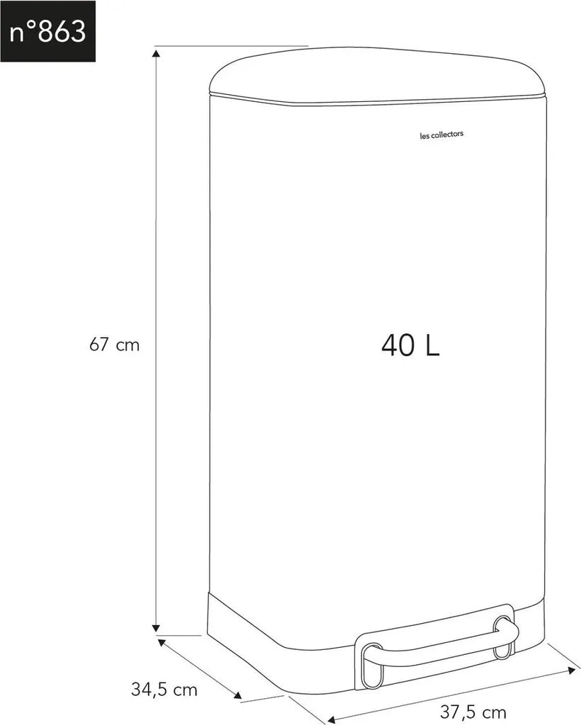  LES COLLECTORS N°863 Tret-Mülleimer 40 L Entengrün