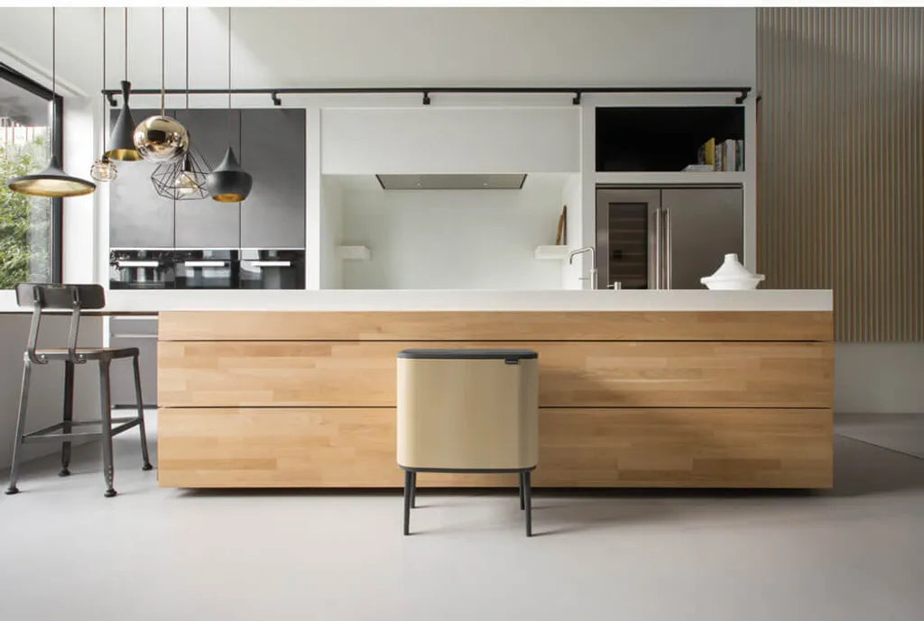  Brabantia Mülleimer Bo Touch Bin Platinum, 11 + 23 L