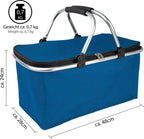  ONVAYA® Einkaufskorb Mit Kühlfunktion | Dunkelblau | 2er Set | Mit Deckel