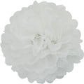  Pompons Aus Seidenpapier 12cm, 1 Stück, Farbauswahl:weiß 029