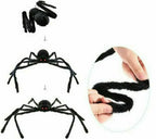  150cm Riesen Spinne Tarantula Plüsch Schwarz Halloween Deko Geisterhaus Horror