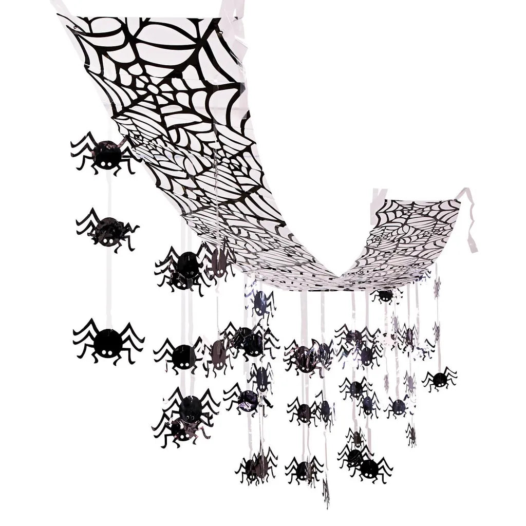  Halloween Hängedeko Spinnennetz Spinnen