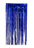  Lametta Vorhang 50x100cm, Farbauswahl:blau