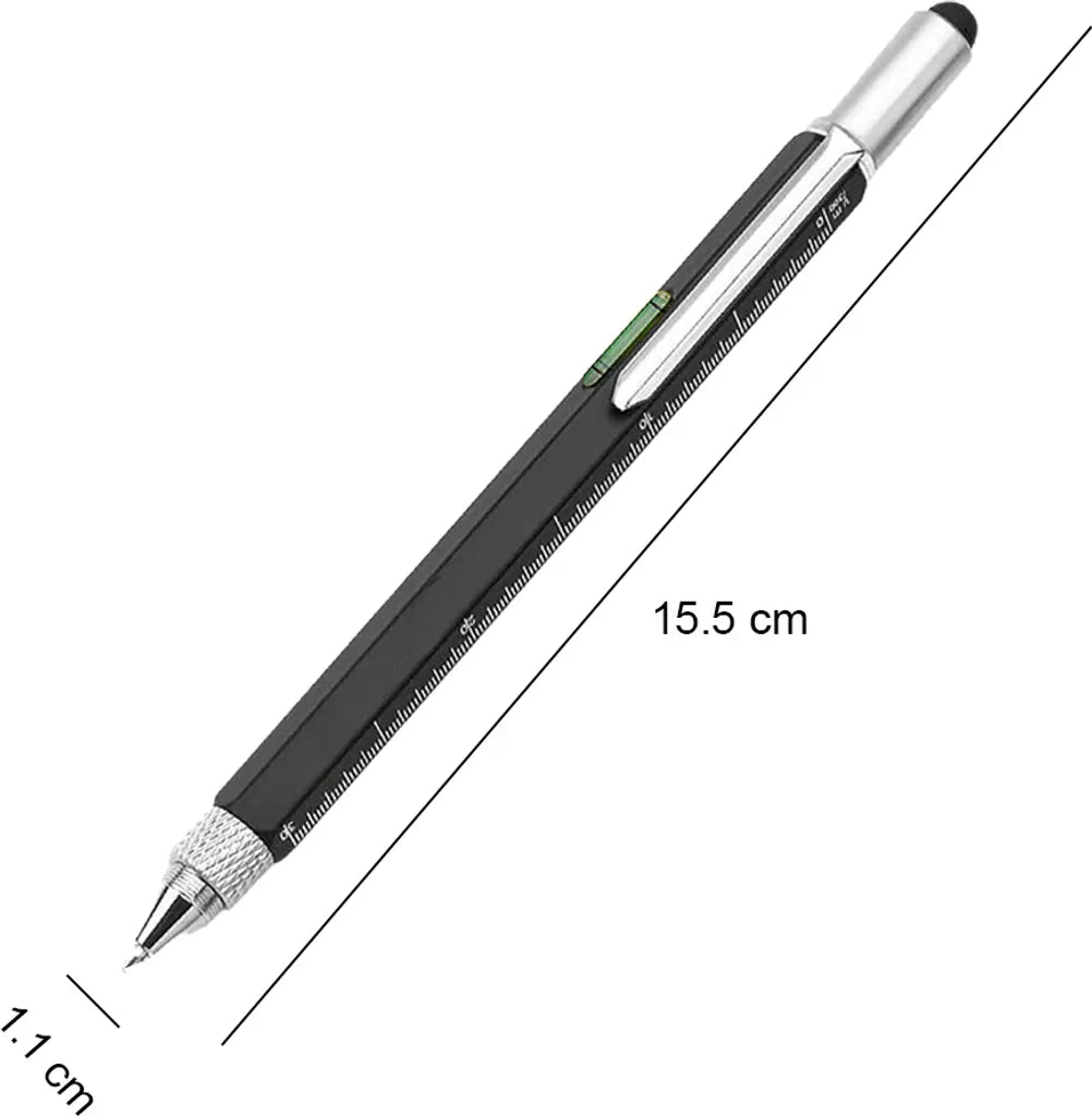  Multi Tool Tech Pen Gadgets Tools Für Männer, Personalisierte Geschenke Für Papa Oder Ihn, Lustiges Geschenk Für Weihnachten, Vatertag, Valentinstag Oder Geburtstagsgeschenke(Schwarz)