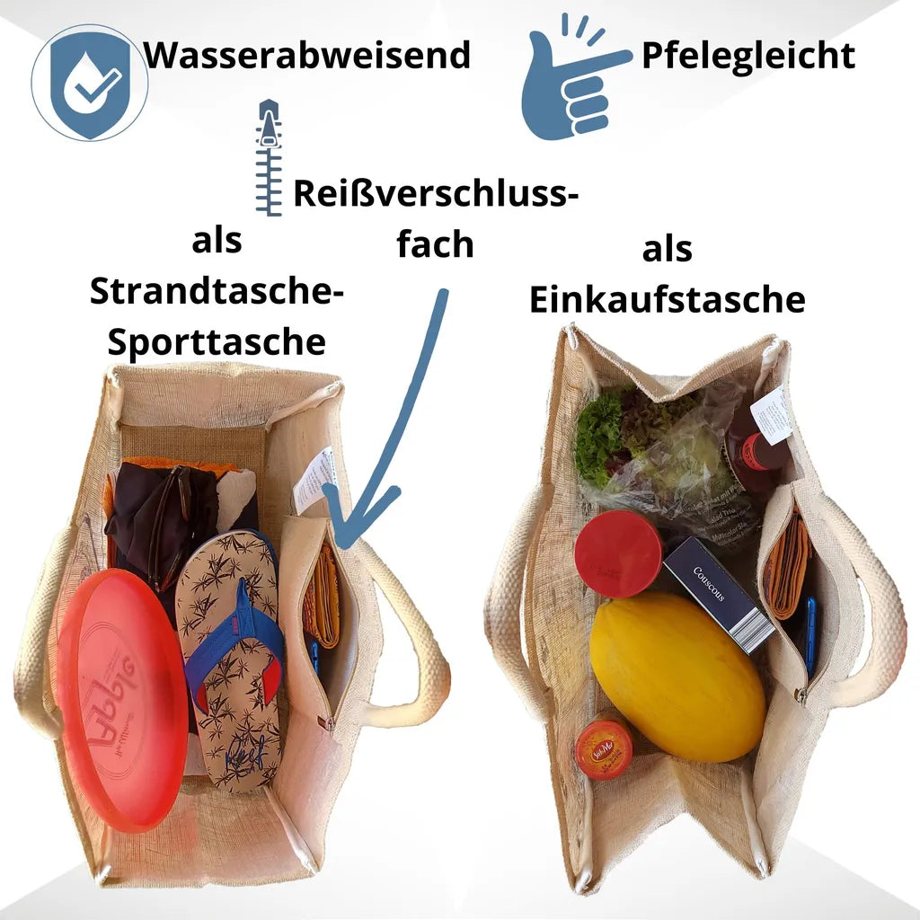  Domelo Damen Groß Einkaufskorb, 100% Jute Vegan Tasche, Shopper Korbtasche, Shopping Bag, Diese Handtasche Ist Nachhaltige Produkte, Kann Als Einkaufstasche, Badetasche, Strandtasche, Sporttasche Oder Geschenke Für Frauen