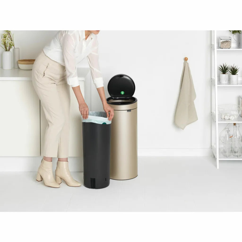  Brabantia Kitchen Touch Bin, Champagner, 30 L