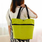  Einkaufstrolley Klappbaren Rädern Stützen Faltbar Leicht Wasserabweisend Tasche Einkaufstasche Picknicktasche Haushaltstrolley Tug Bag Grün