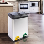  Mülleimer Brandon Trennsystem 2 Kammern 36 Liter