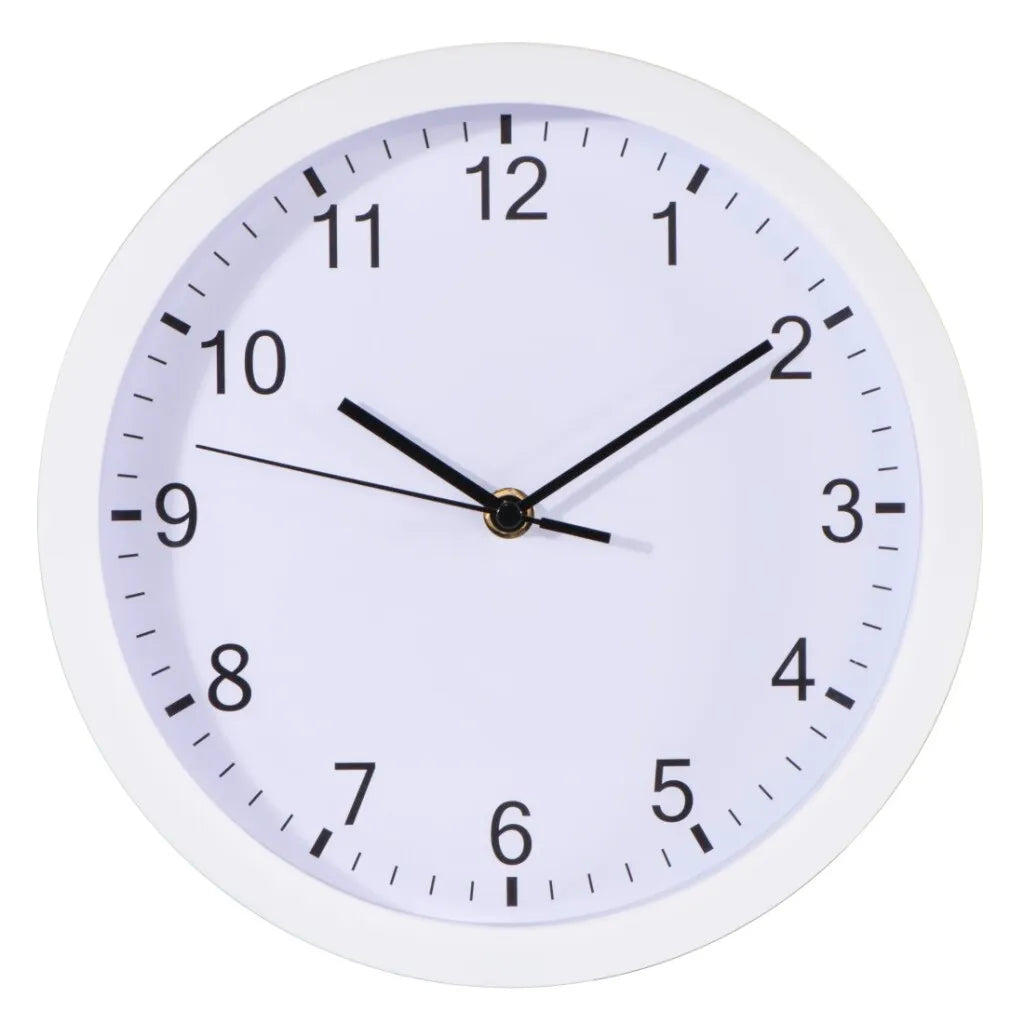  Hama Pure, Wanduhr, 25 Cm, Ruhiger Betrieb, Weiß