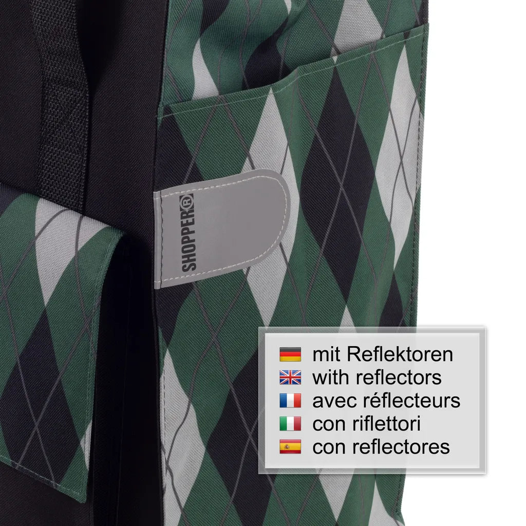  Andersen Shopper Royal Alu Klappbar Mit 3-Speichenrad Ø 25cm Und 51 Liter Tasche Ine Grün