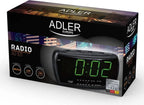  Adler Uhrenradio Radiowecker Mit Extragroßem Display, Dimmbar / Snooze Funktion
