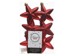  Bruchfeste Weihnachtsanhänger Stern Christmas Red Rot Ø 7,5 Cm Aus Kunststoff - 6er Set