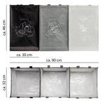  ONVAYA® Mülltrennsystem 3fach | Abfalltrennsystem Aus Taschen | Einzelne Taschen Für Papier, Plastik Und Glas Jeweils 44L | Einfach Zu Tragen Und Abzuwischen | Mülltrennsystem Für Die Küche