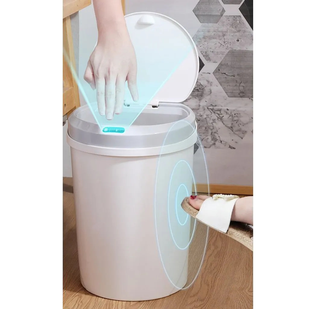 Intelligenter Mülleimer Automatischer Mülleimer Mit Intelligentem Sensor 12l- Rosa/ Wiederaufladbar