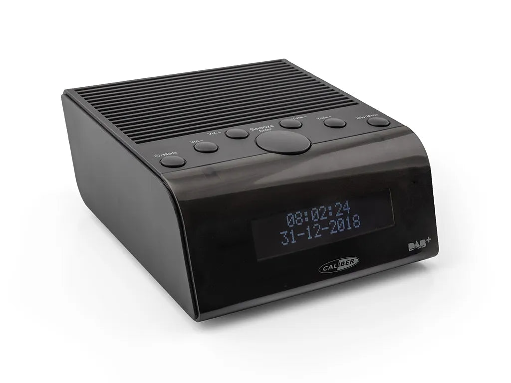  Caliber Uhrenradio Mit FM-Radio Und DAB+ - Schwarz (HCG011DAB)
