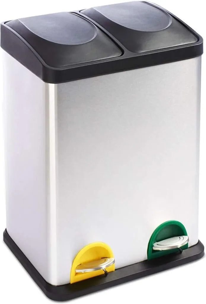  Mülleimer Brandon Trennsystem 2 Kammern 36 Liter