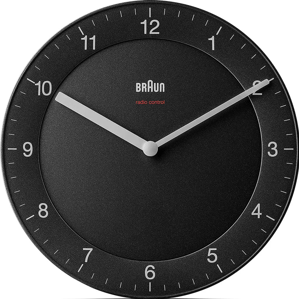  Braun BC06B-DCF, Quarzwecker, Rund, Schwarz, Analog, Akku, AA
