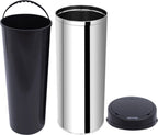  HOMCOM Edelstahl Automatik Sensor Mülleimer Abfalleimer IR Sensor Mit/ohne Inneneimer Rund 50 L