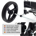  Andersen Einkaufstrolley Sondermodell Royal XXL Alu Und 61 Liter Einkaufstasche Folke Schwarz Mit Kühlfach, Trolleygestell Zusammenklappbar