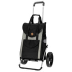  Andersen Shopper Royal Alu Klappbar Mit 3-Speichenrad Ø 25 Cm Und 49 Liter Tasche Senta Grau