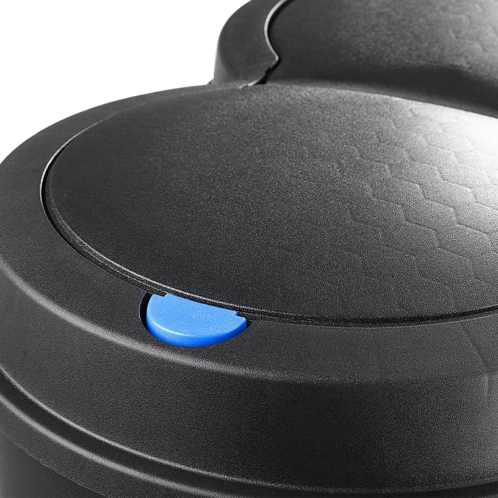  Deuba Mülleimer 50 L Duo 2fach Trennsystem 2x25L Druckknopf-Automatik Küche Abfalleimer Müllbehälter Mülltrennung Büro, Farbe:schwarz - Black - Noir