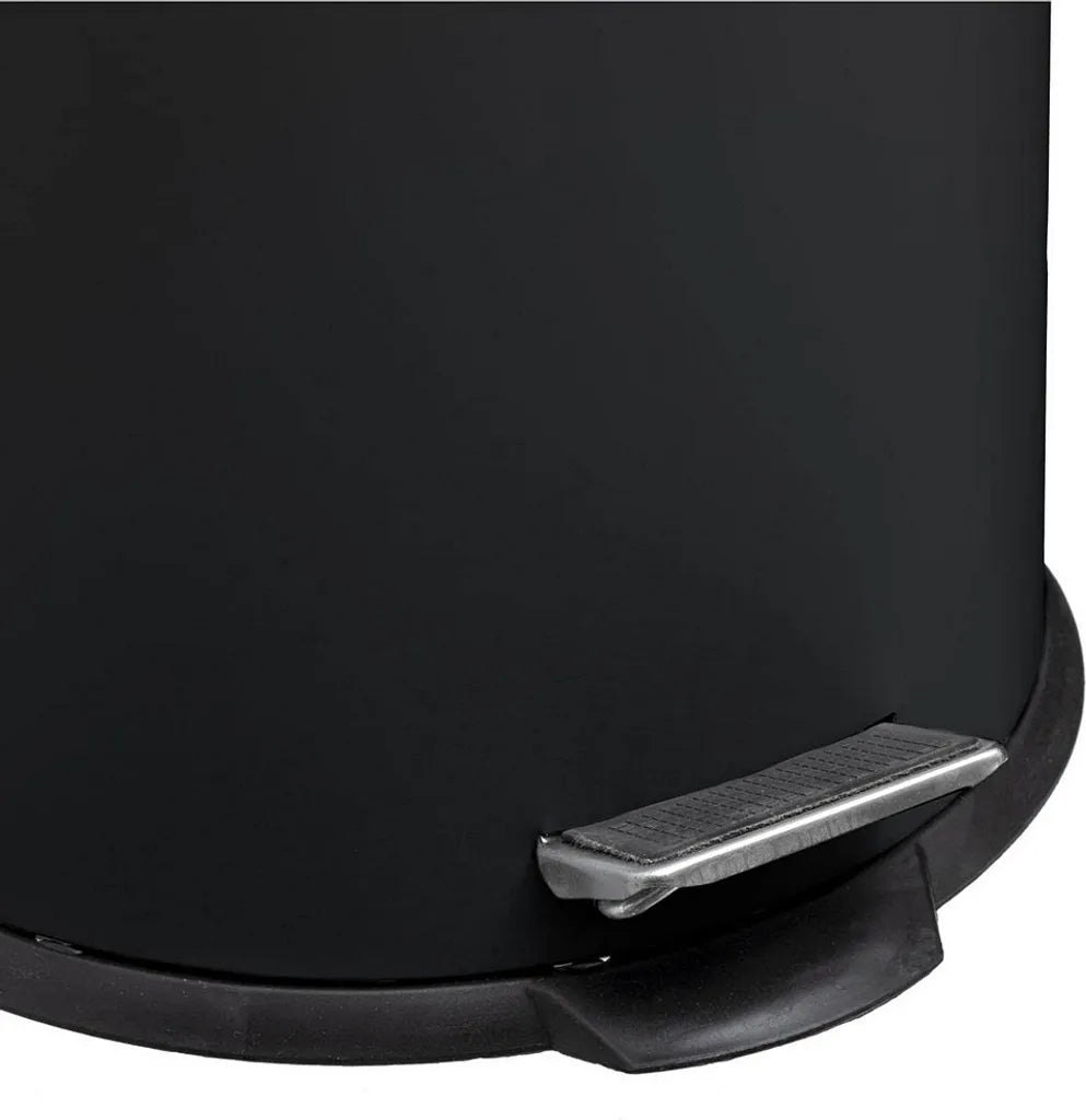  Mülleimer Schwarz, 30 L, Metall