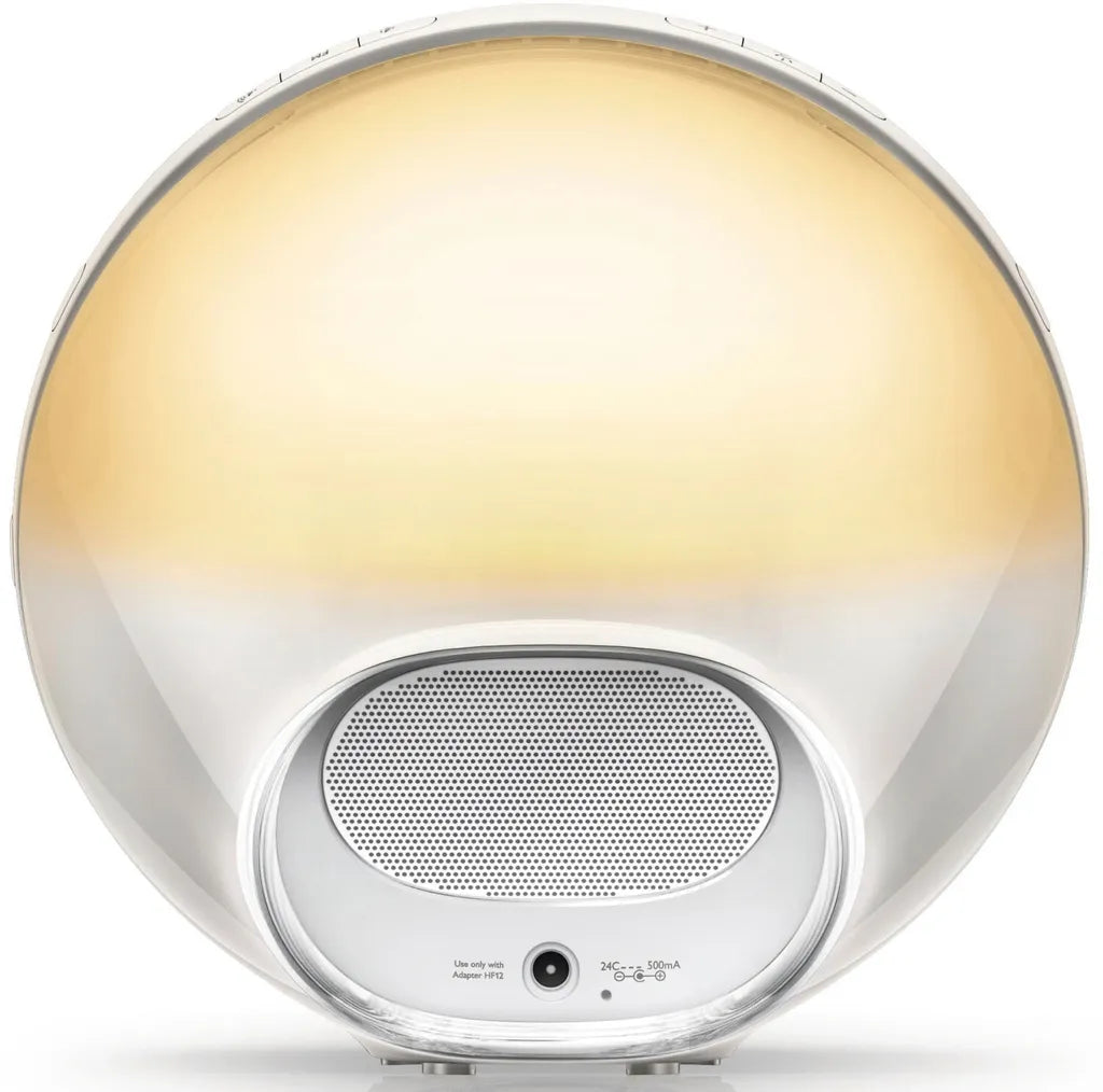  Philips HF3519/01 Wake-up Light (Sonnenaufgangfunktion, Digitales Fm Radio, Tageslichtwecker) Weiß