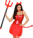WIDMANN Aufblasbarer Teufel Dreizack 105 Cm - Teufelsgabel Halloween