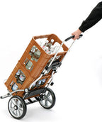  Andersen Royal Shopper Alu Klappbar Mit Kugellagerrad Ø 25 Cm Und 62 Liter Tasche Hydro 2.0 Grau Mit Kühlfach