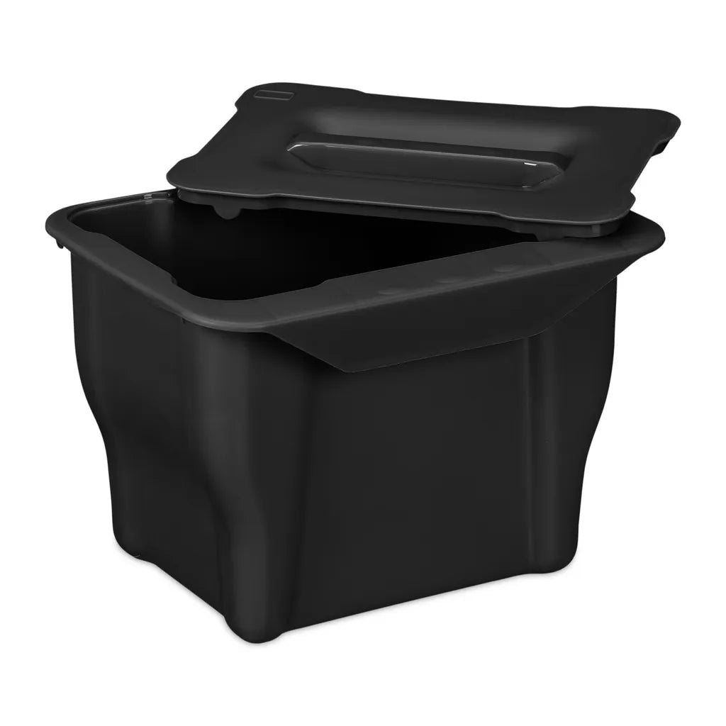  Relaxdays Biomülleimer Küche 5 L Schwarz