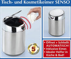 Wenko Tisch- Und Kosmetikeimer Mit Sensor Chrom