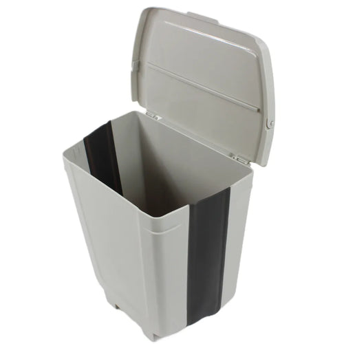 Abfalleimer Mülleimer Faltbar 4-8 Liter Wohnwagen Wohnmobil Camping Caravan Boot Grau / Anthrazit