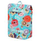  Andersen Shopper Royal Alu Klappbar Mit 3-Speichenrad Ø 25 Cm Und 50 Liter Tasche Basil Bloom Blau, Wasserdicht