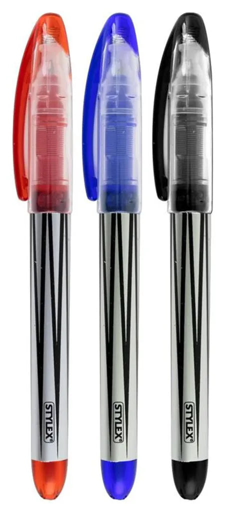  Stylex Rollerpens - 0,7 Mm - Farbig Sortiert - 2 Stück